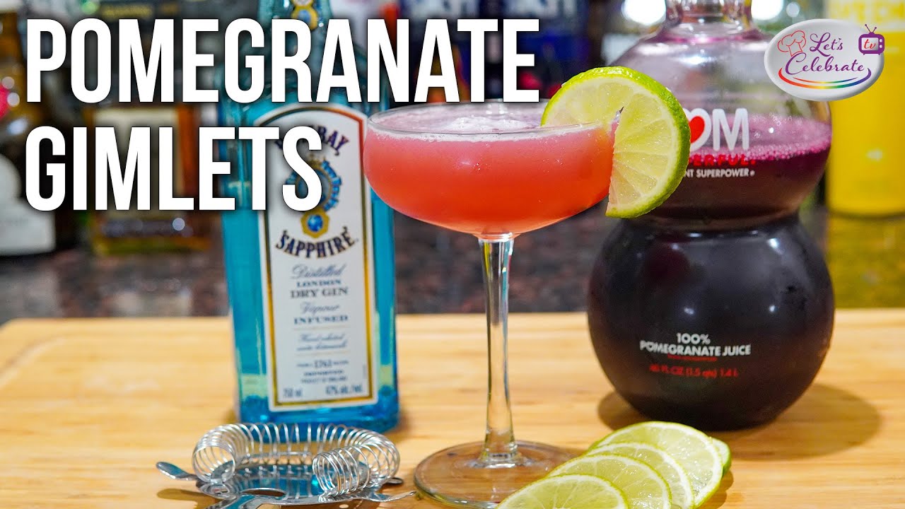 Pomegranate Gimlet - Your First Gin Cocktail