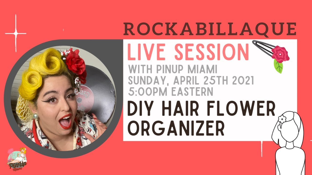 DIY Easy Hair Flower Organizer - Pinup Hack