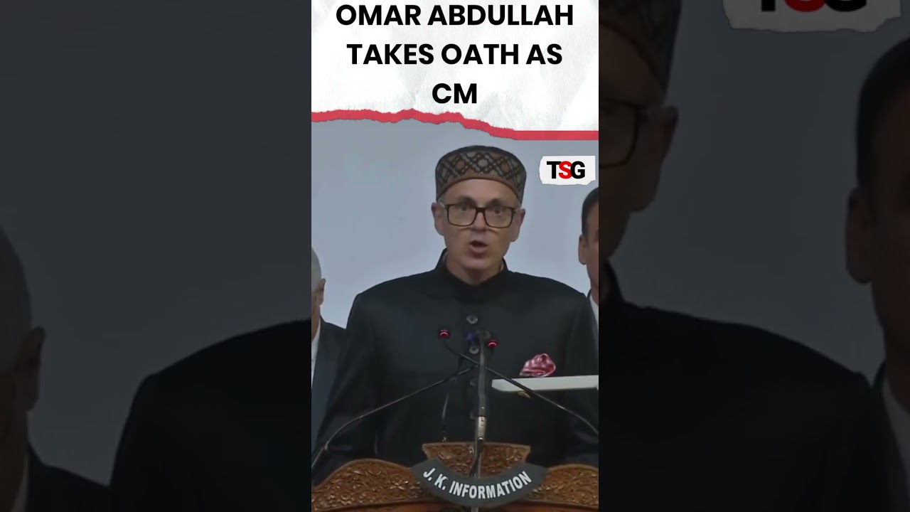 #watch | Omar Abdullah Oath Taking Ceremony as J&K CM