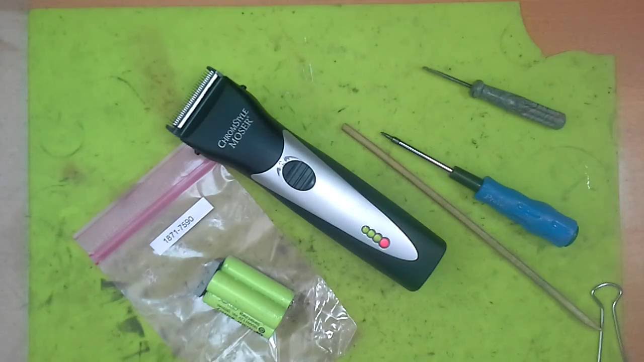 Replace battery on Moser Chrom Style 1871 hair clipper