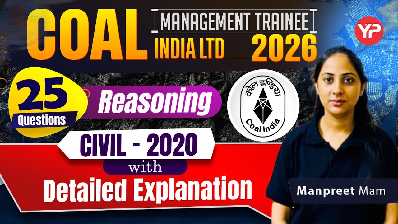 CIL Reasoning 25 Qs with Detailed solution to previous year papers Civil 2020
