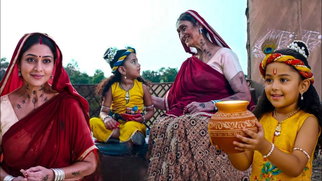 बूढ़ी अम्मा ने पिया कान्हा का अमृत, पल भर में हो गई जवान || Yashomati Maiyaa Ke Nandlala ||