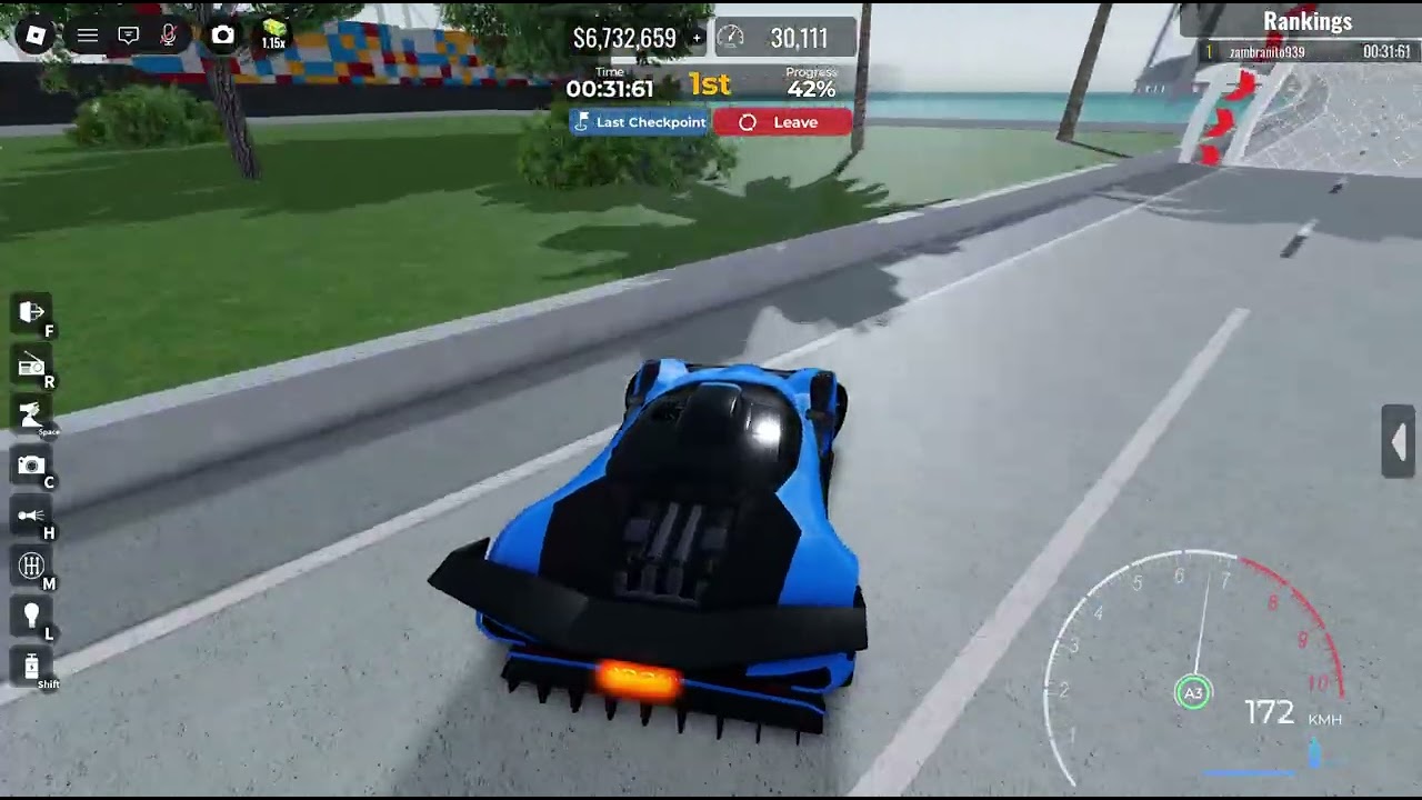 Roblox | Vehicle Legends: 1:18.66 Miami City Circuit | Bugatti Bolide