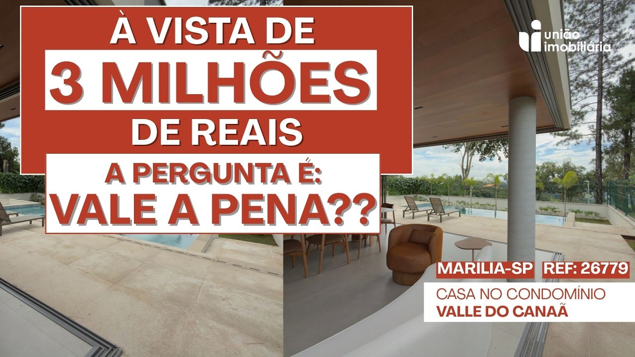 MANSÃO DE R$3.200,00 NO CONDOMINIO VALLE DO CANAÃ - MARÍLIA/SP