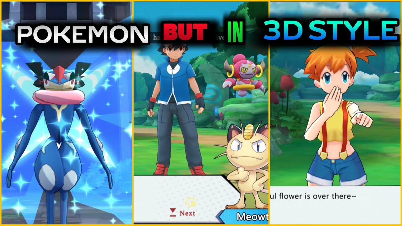 Новая игра про покемонов в 3D-стиле!!