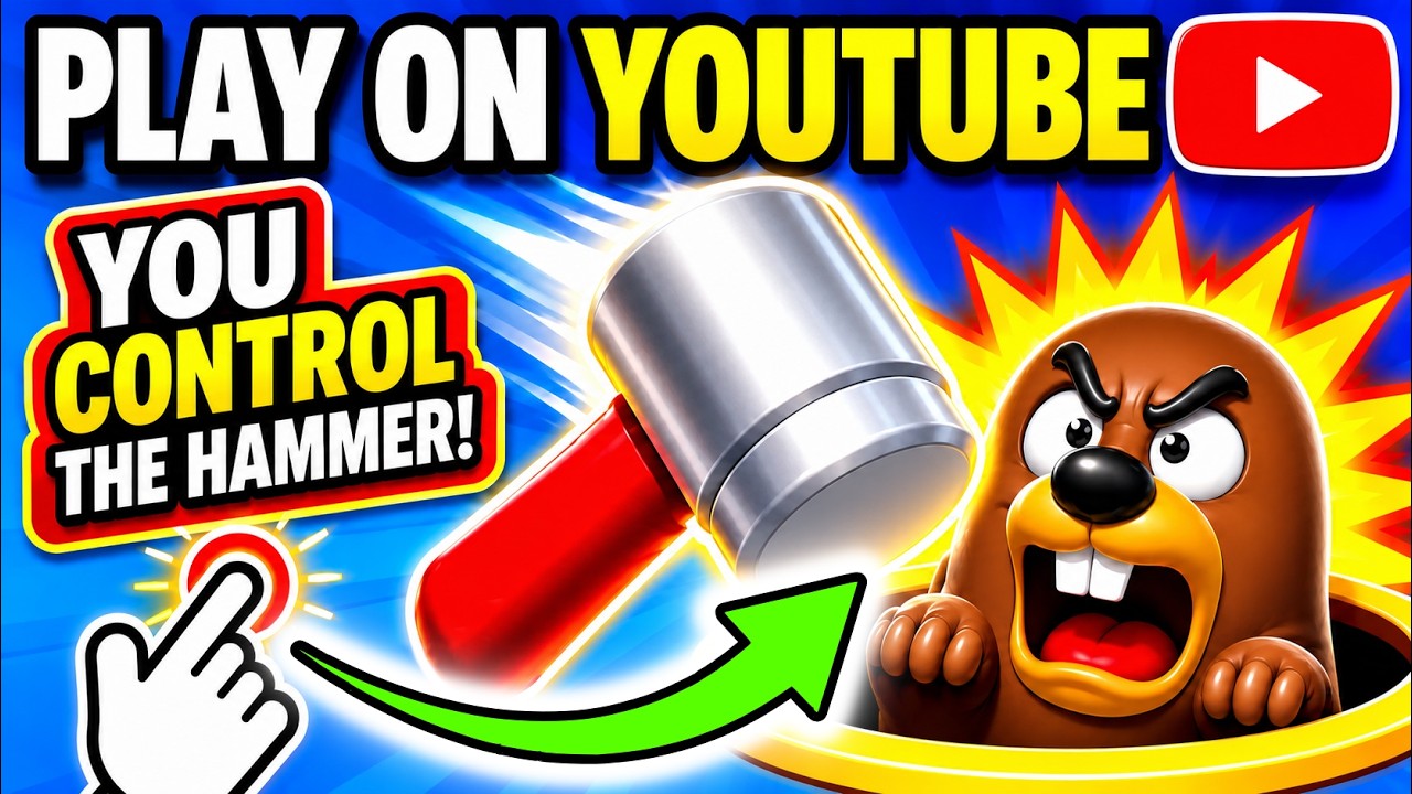 This Video IS a PLAYABLE Whack-A-Mole Game