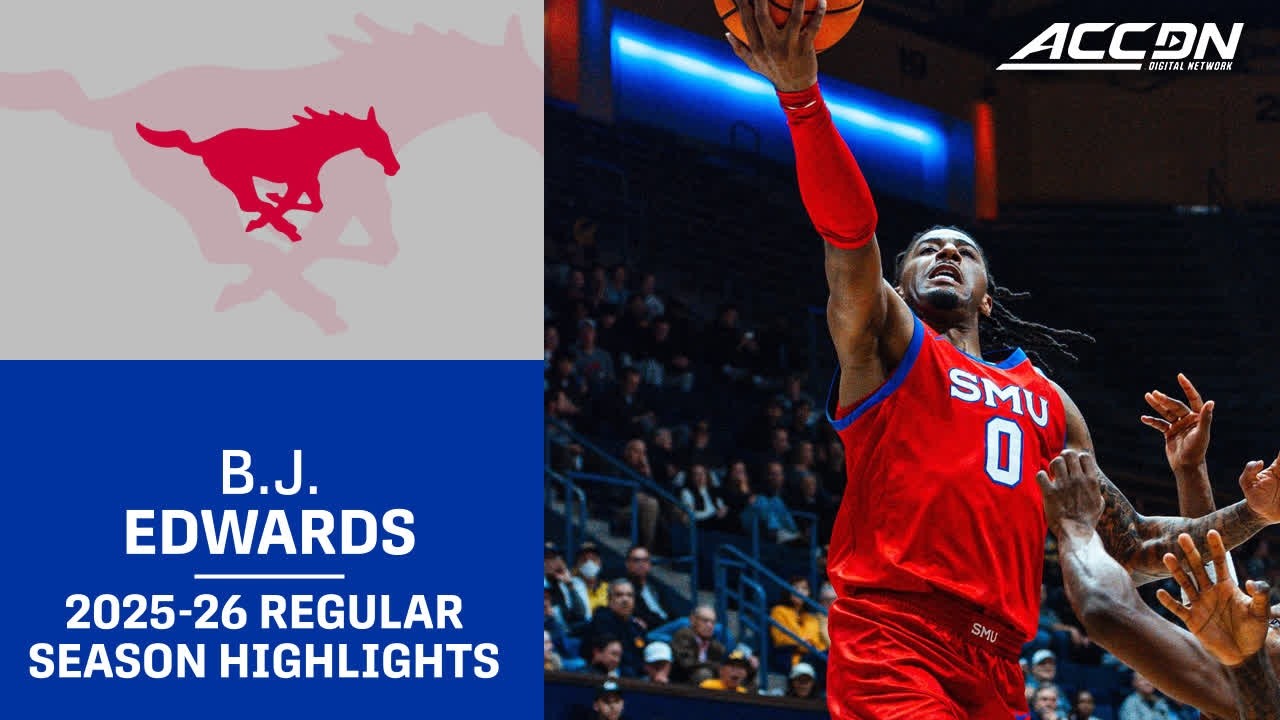 SMU Guard B.J. Edwards Regular Season Highlights | 2025-26 ACC Men's Basketball