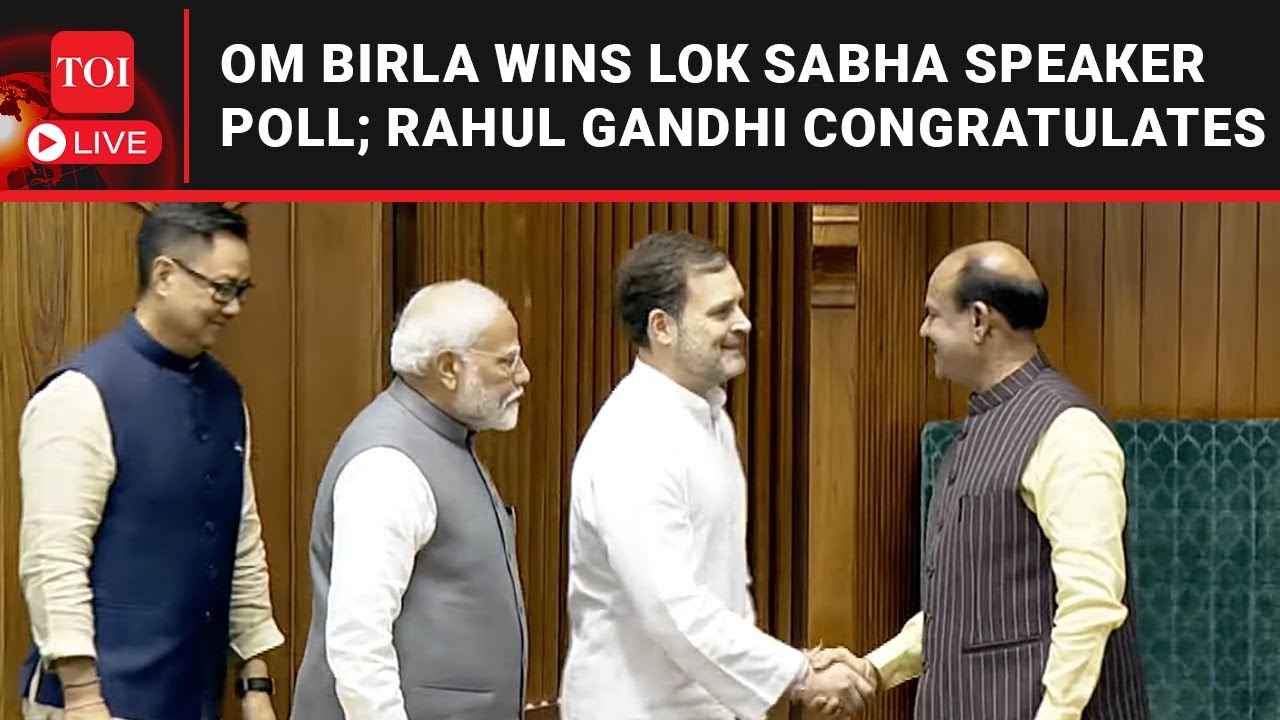 LIVE | Om Birla Wins Rare Lok Sabha Speaker Election; Second Term For NDA's Pick