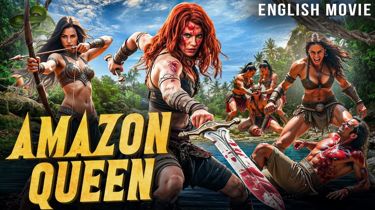 Laurene Landon In AMAZON QUEEN - Hollywood English Movie | John Goff | Classic Hit Full Action Movie