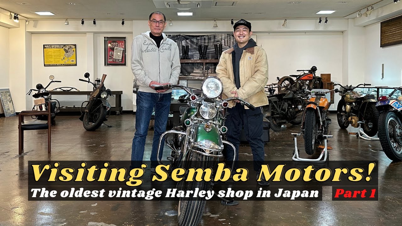 Visiting the oldest vintage Harley shop in Japan! - Semba Motors