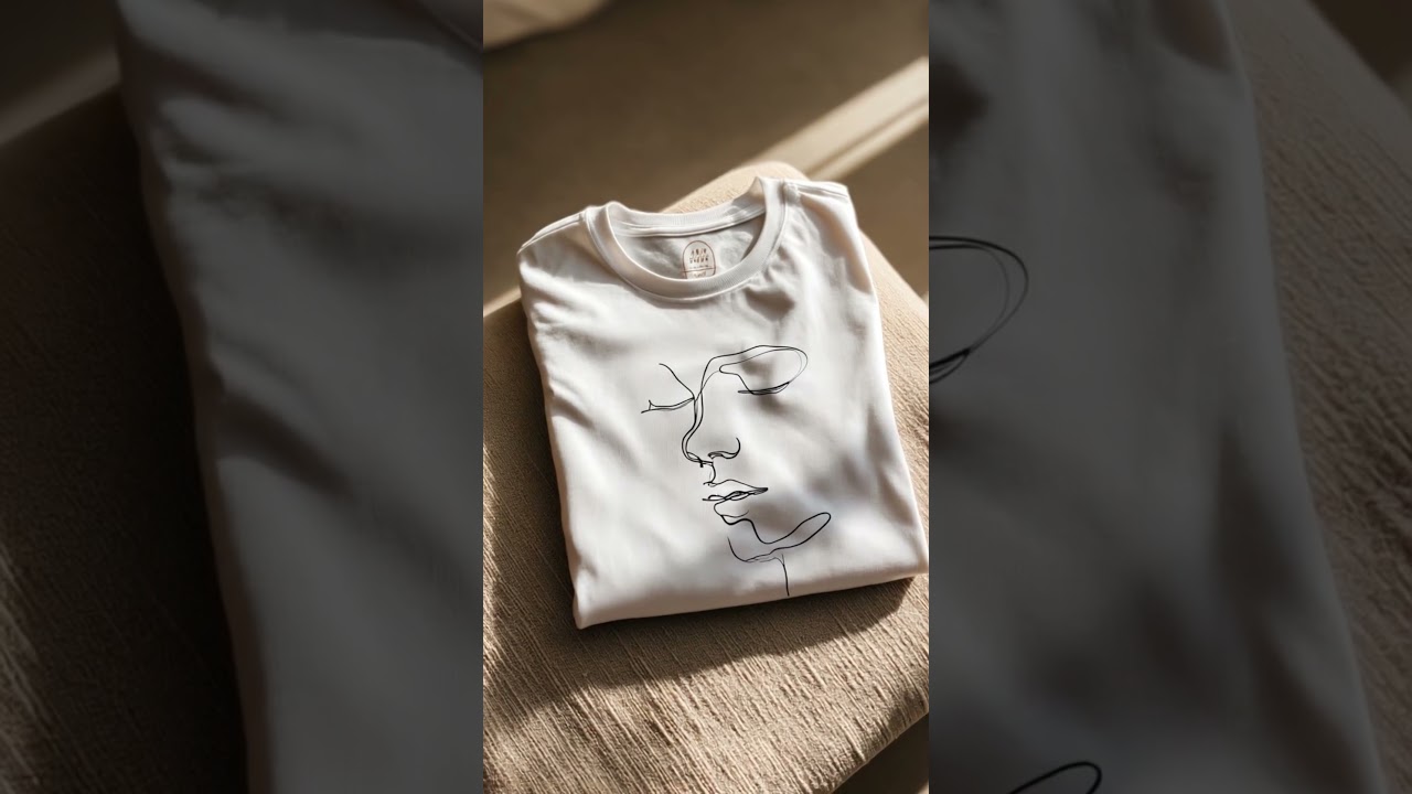 A slow morning, soft cotton, and a single continuous line