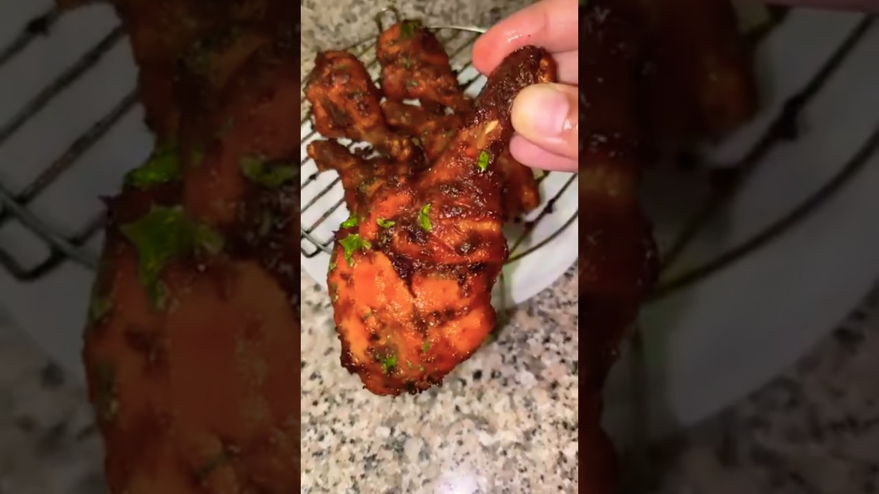 Chicken lollipop in air fryer #chicken #lollipop #food #foodie #streetfood #airfryerchicken #2025