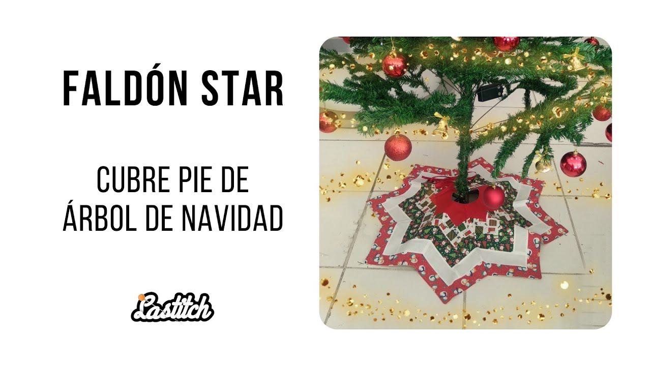 Faldon Star - Cubre pie de árbol de navidad