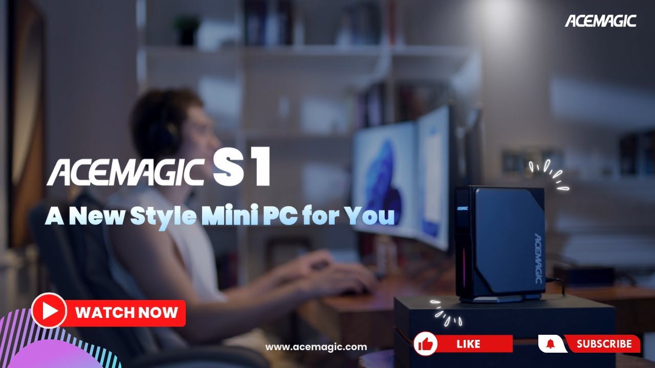 ACEMAGIC S1 Intel Alder Laker N95 / Alder Laker N100 Mini PC, an innovative Multi-Purpose Mini PC 🤩🔥
