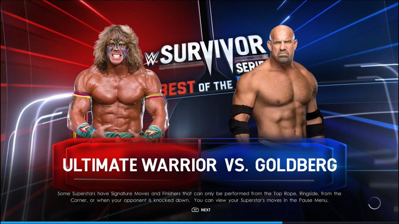 Ultimate warrior vs Goldberg!!!
