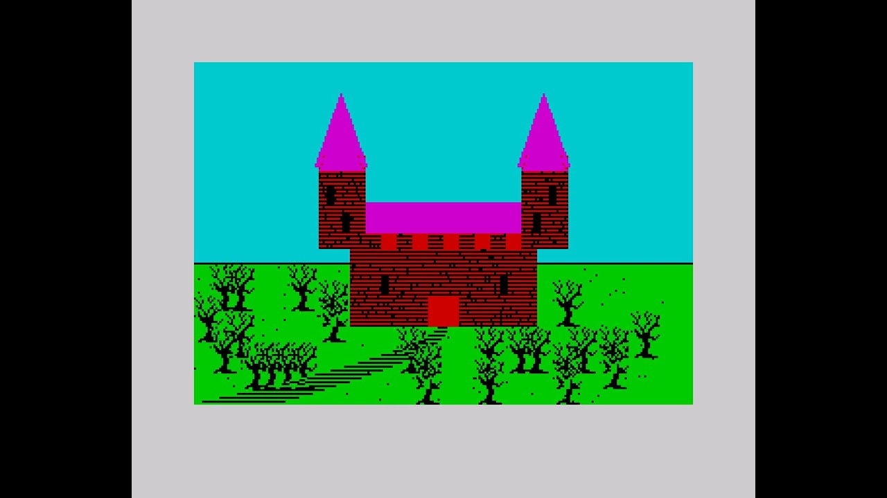 ZX Spectrum Animation - Haunted House (No Audio)