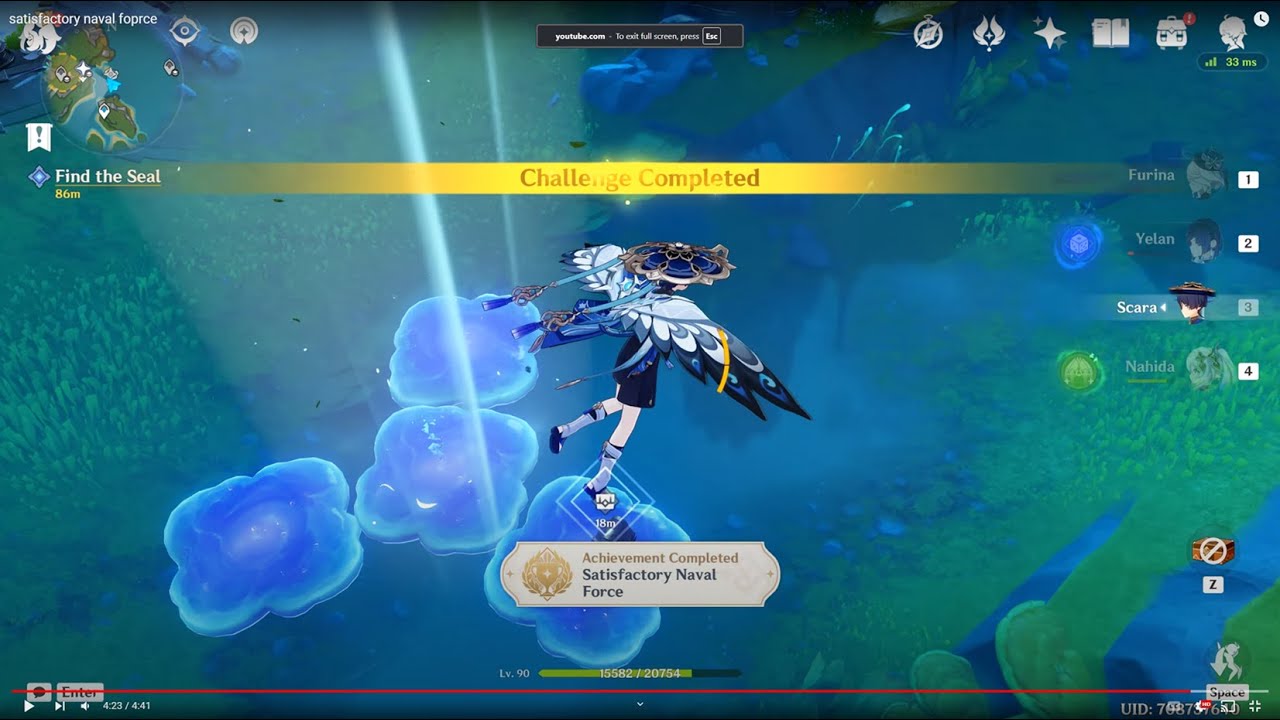 Satisfactory Naval Force | Genshin Impact Hidden Achievement | HDR