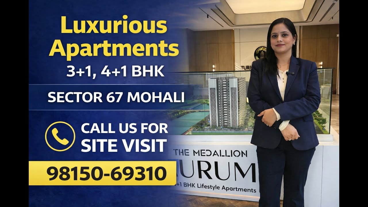 Medallion Aurum Mohali | Ultra-Luxury 3 & 4 BHK Apartments on Airport Road