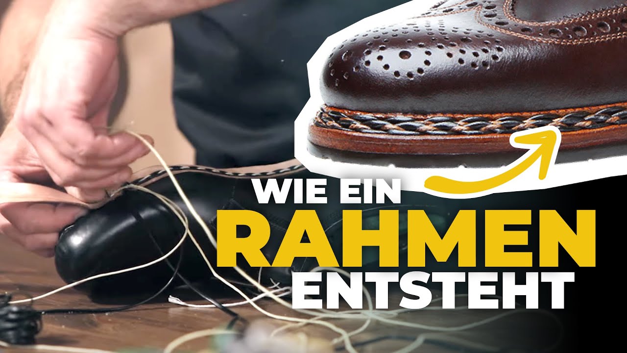 Die rahmengenähte Machart praktisch vorgeführt