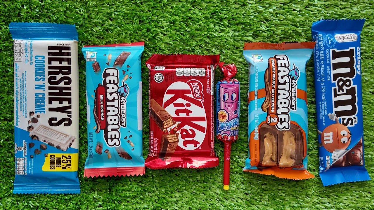 Satisfying ASMR Unboxing Popular Candies 🍭 | Colorful Rainbow Lollipops & Chocolate