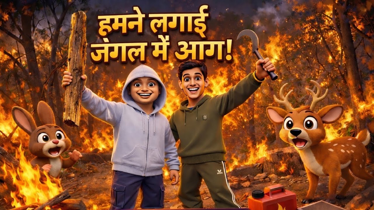 हमने लगाई जेंगल में आंग! #vlogs🤩#trending😀
