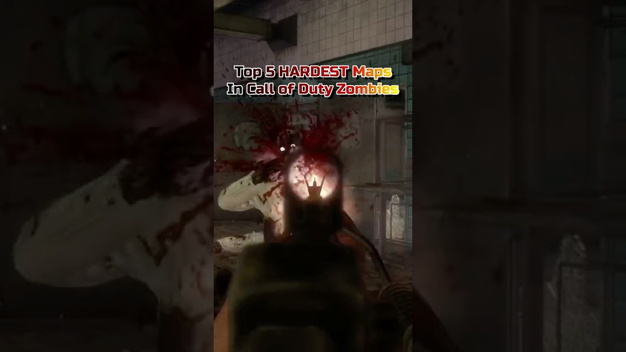 Top 5 HARDEST Maps In Cod Zombies #shorts #gaming