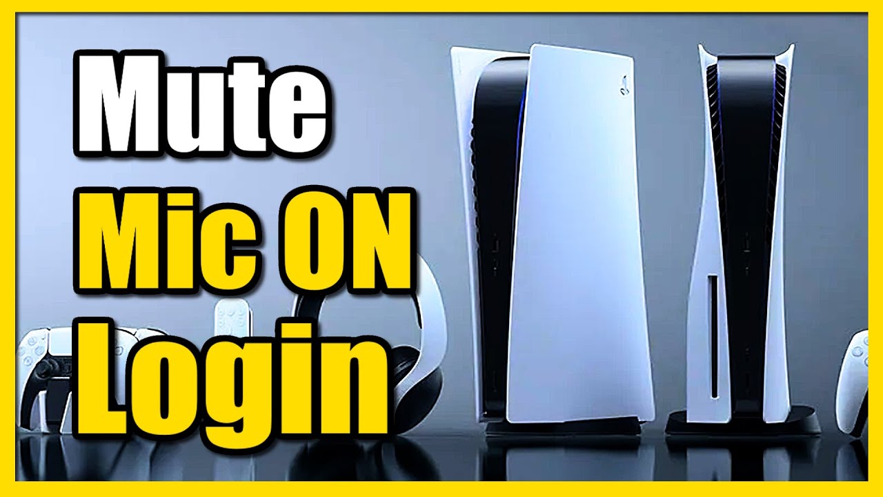 How to Auto Mute Mic when you Login on PS5 (Controller Mic)