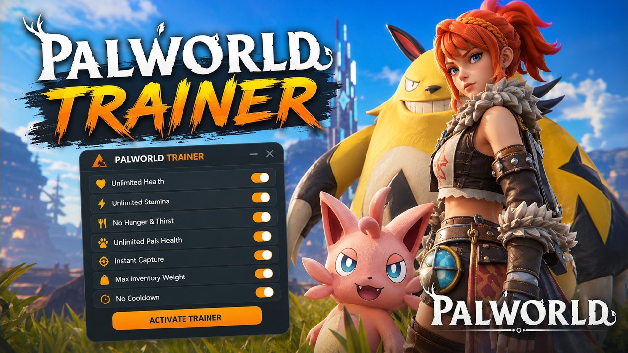 Palworld Trainer 2026 | Unlimited Resources + God Mode Free Download