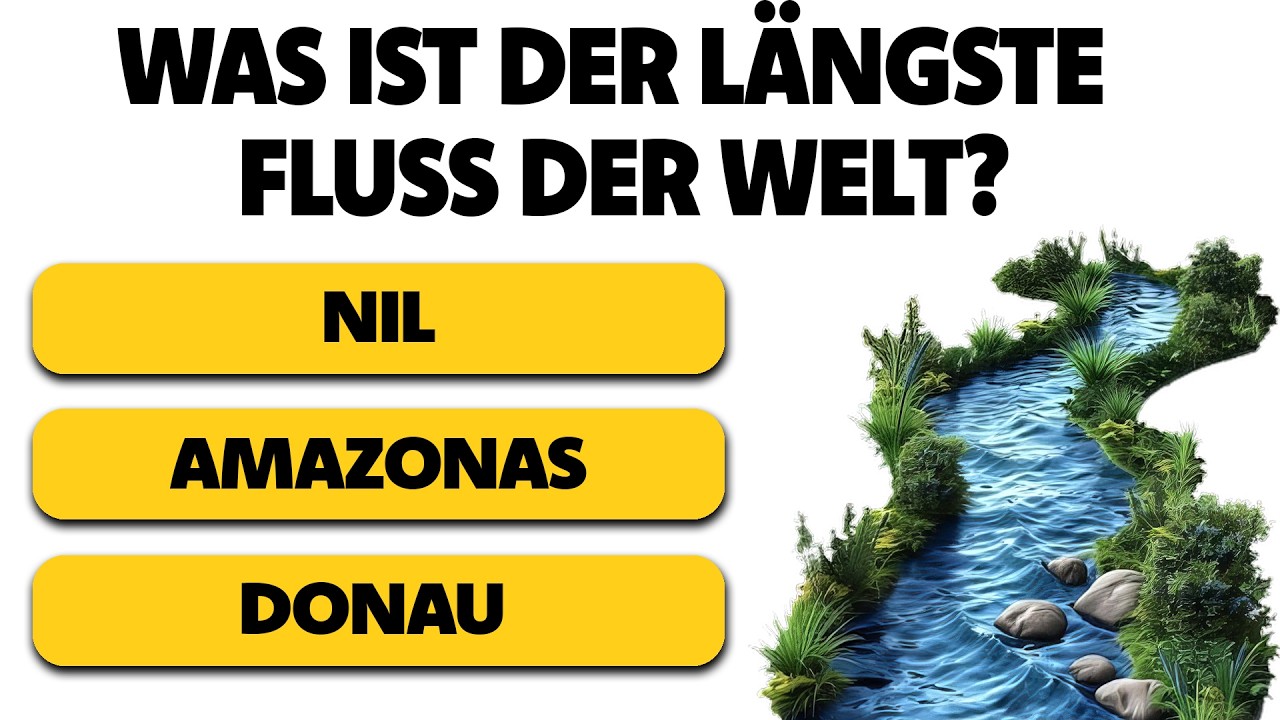 Schaffst du diese 50 Allgemeinwissensfragen? 🧠📕 | FragenFlash