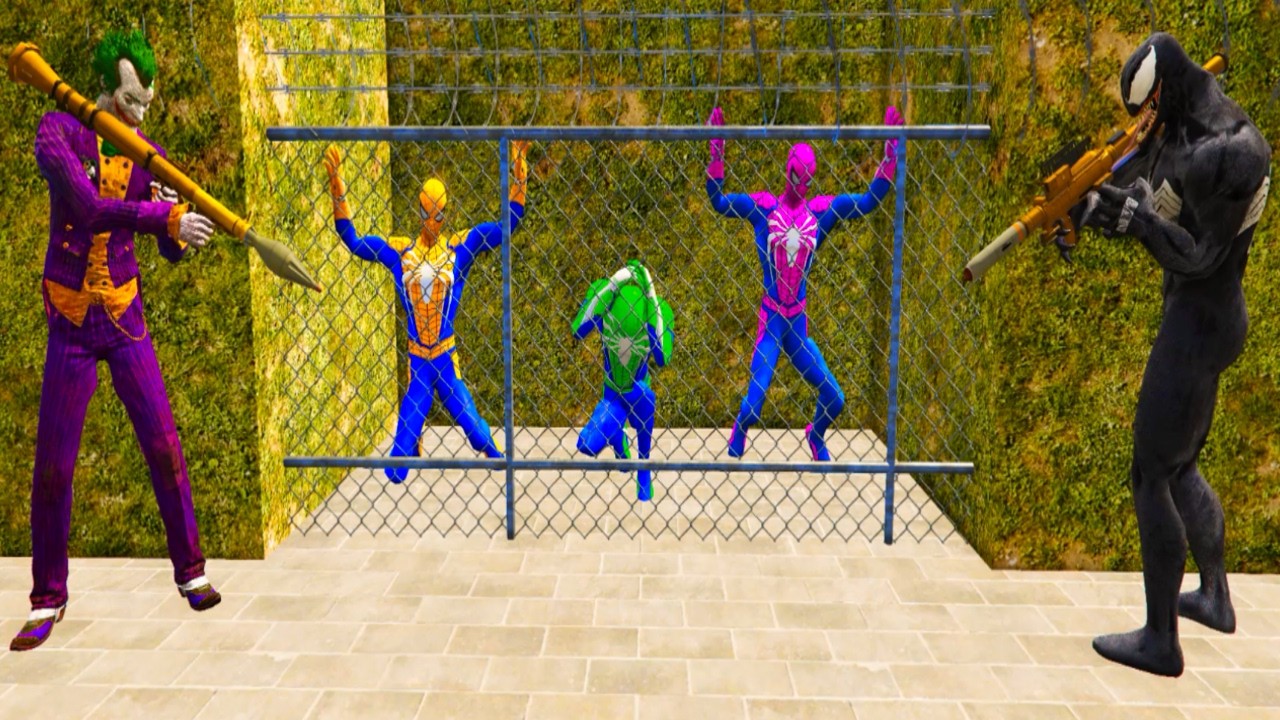 Spider-Man Rescue Rainbow Spiderman vs Minion - GTA 5 Epic Ragdolls Spiderman & Superhero Fun Ep #9