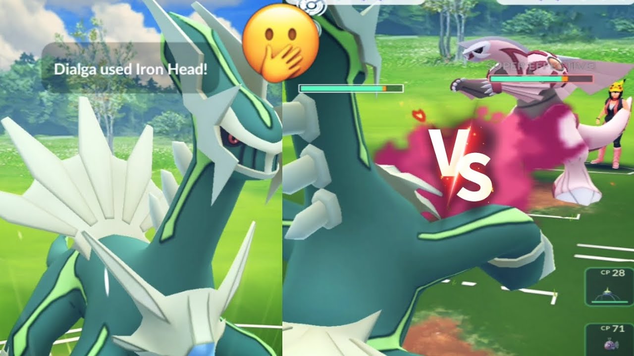 SHINY Dialga Vs SHINY Palkia In Pokemon Go