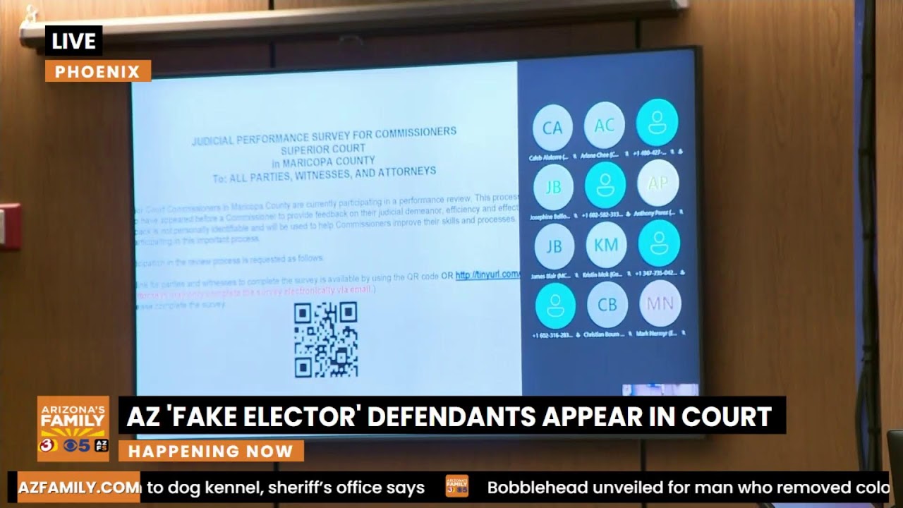 LIVE: Arizona 'fake electors' appear in court
