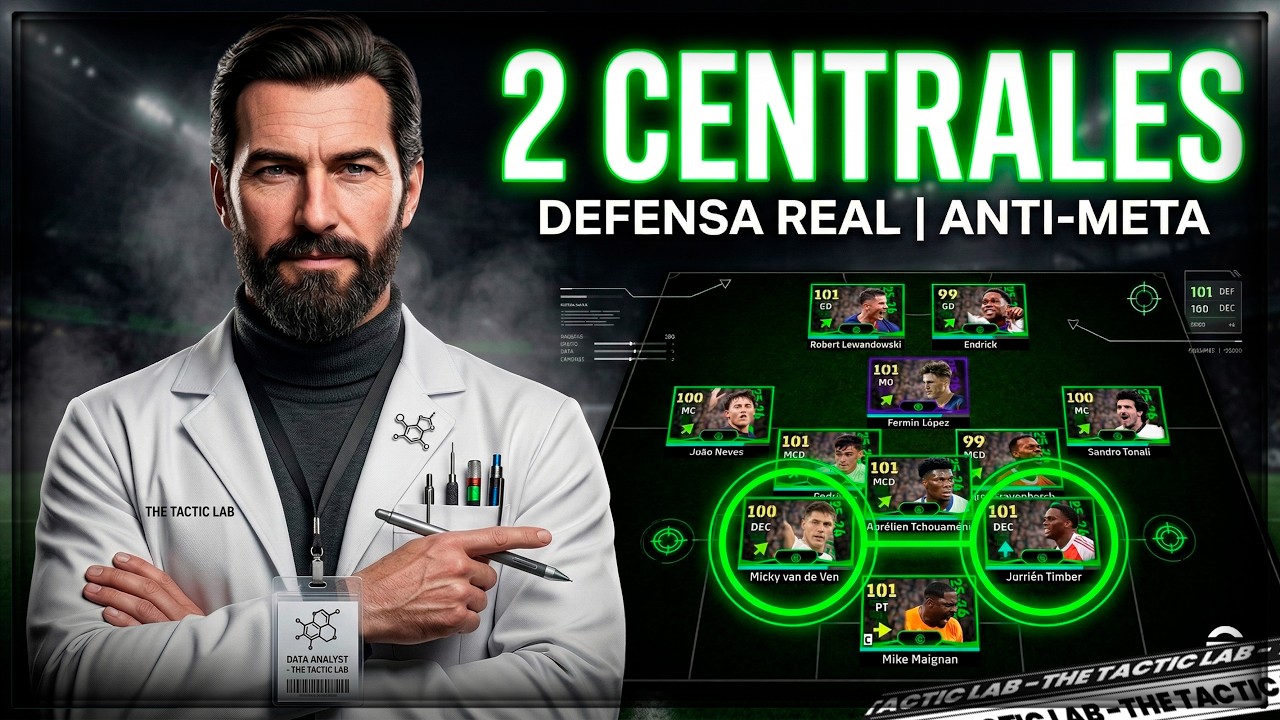Probé jugar con 2 CENTRALES y esto pasó en eFootball