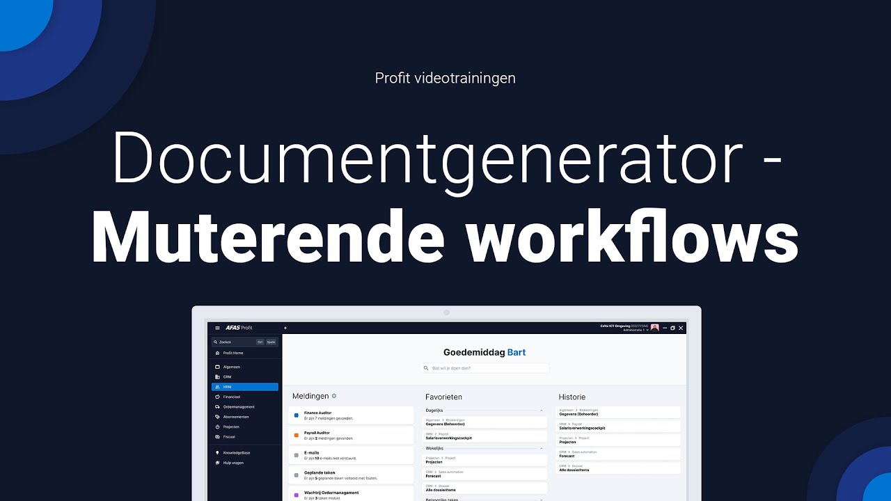 Documentgenerator - Muterende workflow