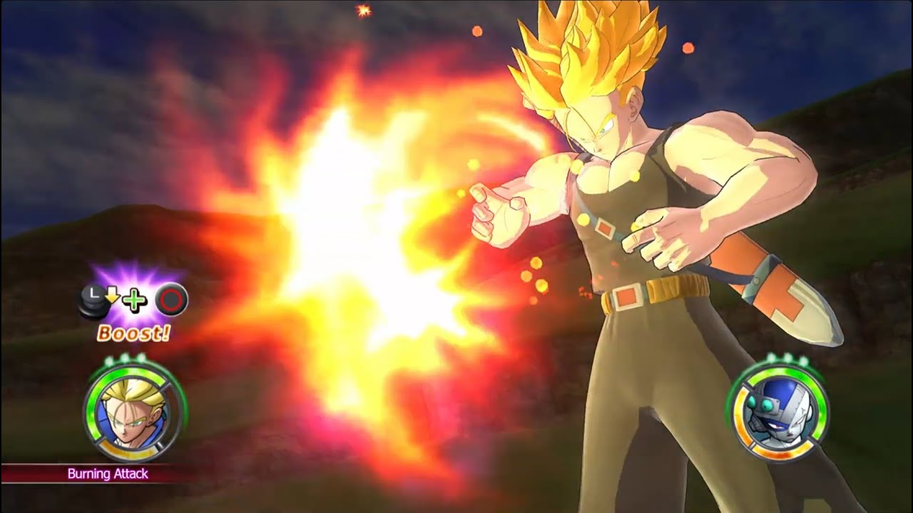 Dragon Ball Raging Blast 2 - Future Trunks (sword)'s Super Attacks and Ultimates