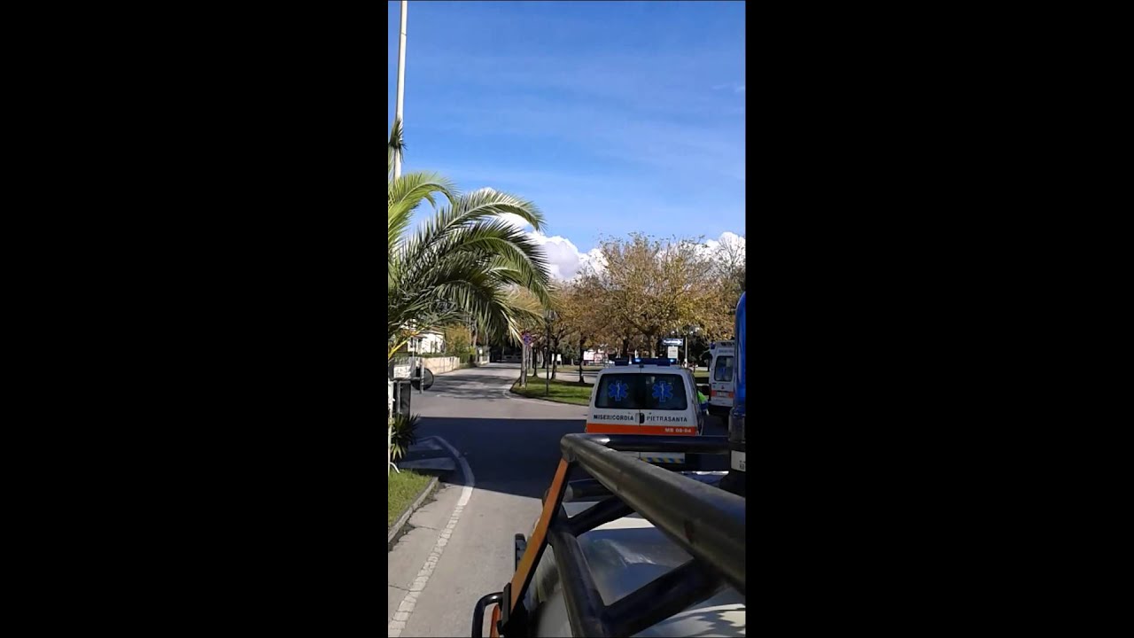 inaugurazione di nuova ambulanza e giro MISERICORDIA DI PIETRASANTA