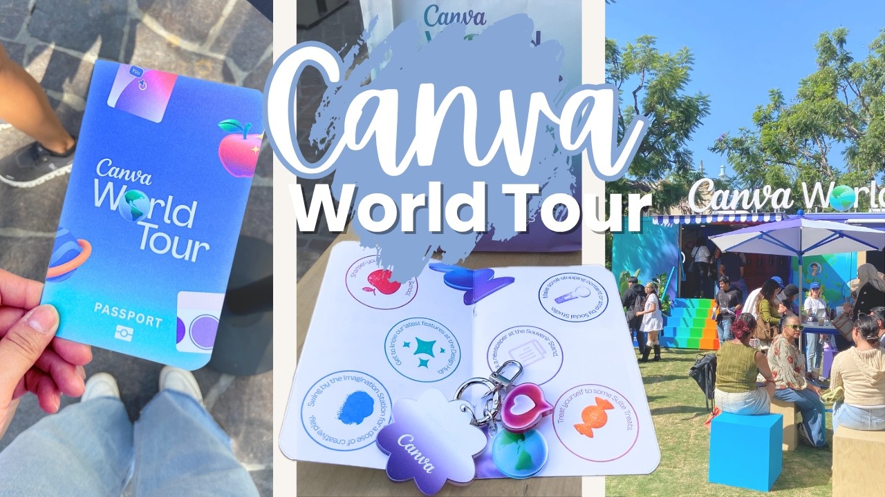 Canva World Tour 2025 at The Grove LA | Creative Booths, Merch & Ideas ✨