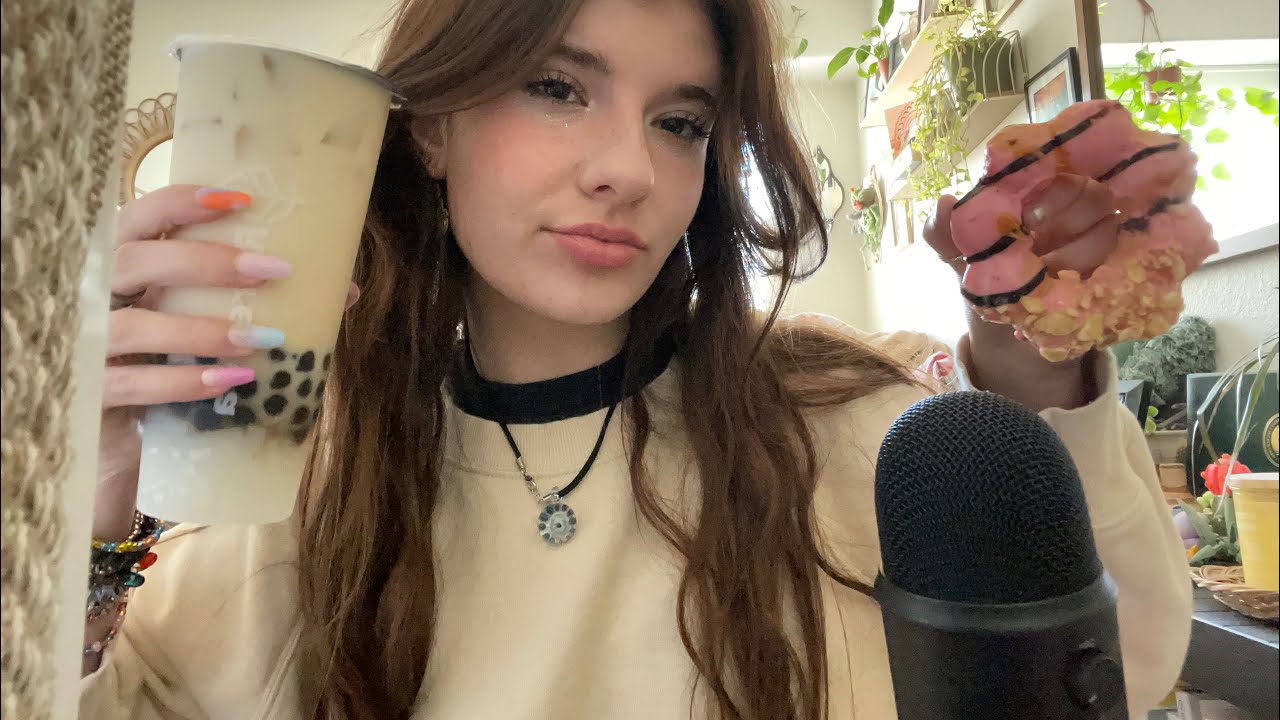 [ASMR] BOBA 🧋 + MOCHI DONUT