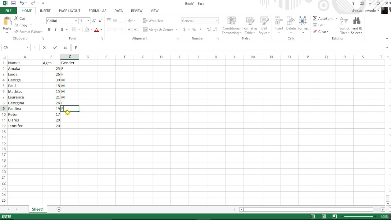 How to use Microsoft excel in Nigeria: 2017 video