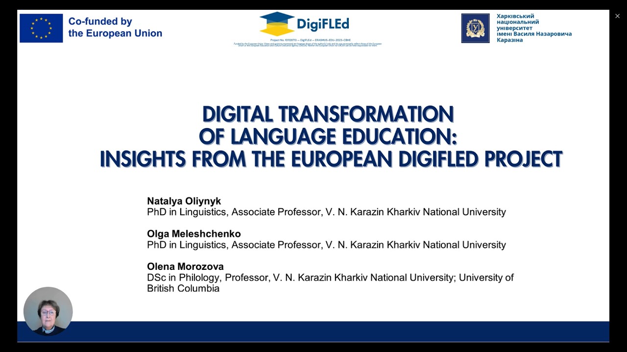 Digital Transformation of Language Education | Karazin Readings XXV