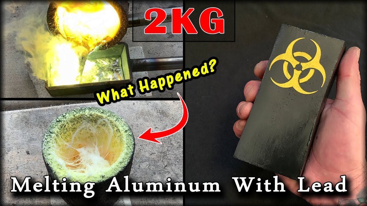 Should You MIX Aluminum With Lead? Huge 2KG Mixed Metal Biohazard Ingot