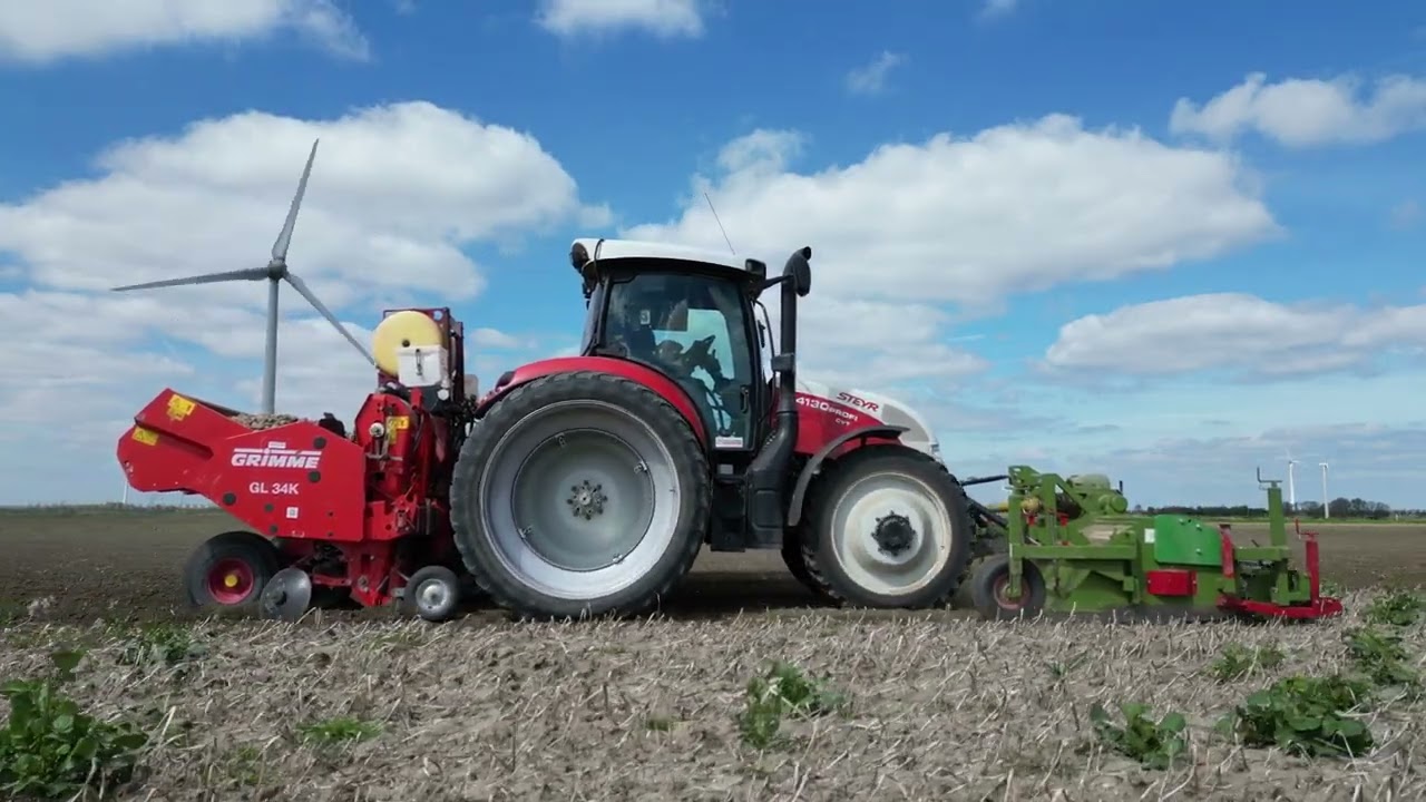 3 en 4 mei 2023; Aardappels poten op Harrysfarm