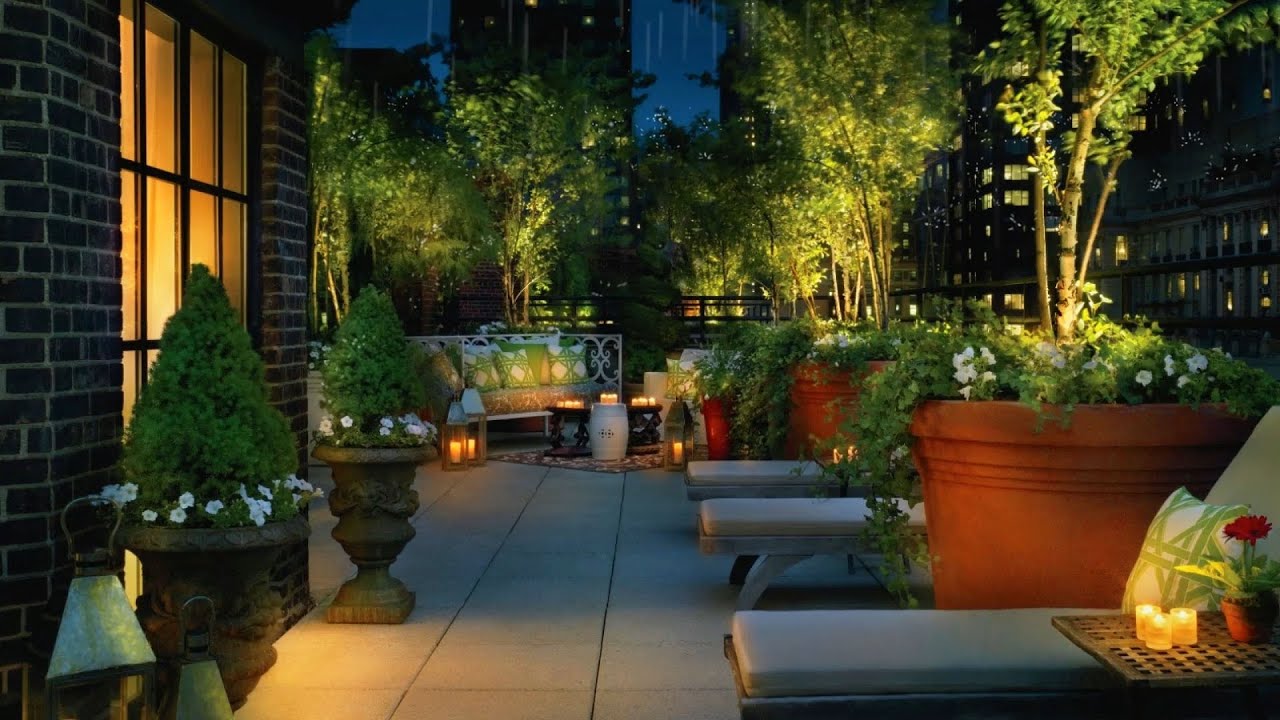 Calming Garden Sounds: Birds Chirping, Dogs Barking, Traffic Relaxing (Ambience)