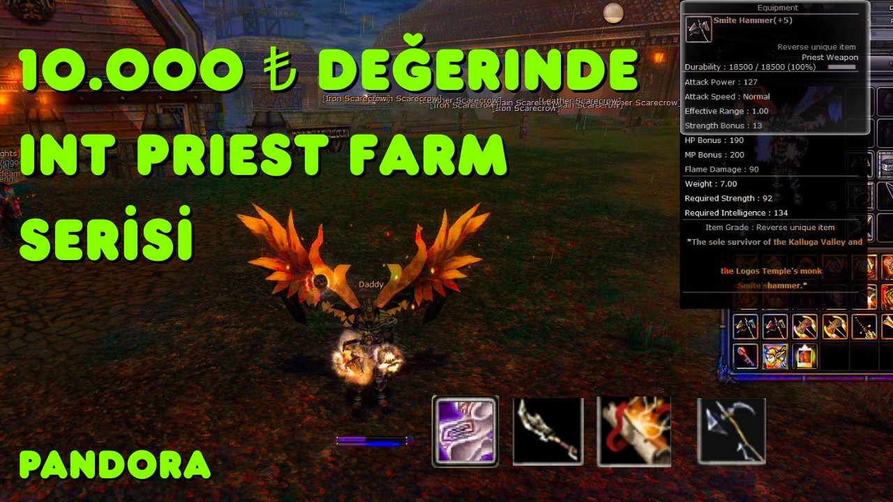 10.000 TL'LİK İNT PRİEST DİZDİM! | ÇITIR İTEMLİ INT PRİEST SERİSİ #1 | Knight Online