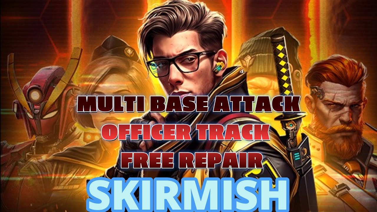 WAR COMMANDER - SKIRMISH (01-08-25) OFFICER TRACK MULTI BASE ATTACK FREE REPAIR