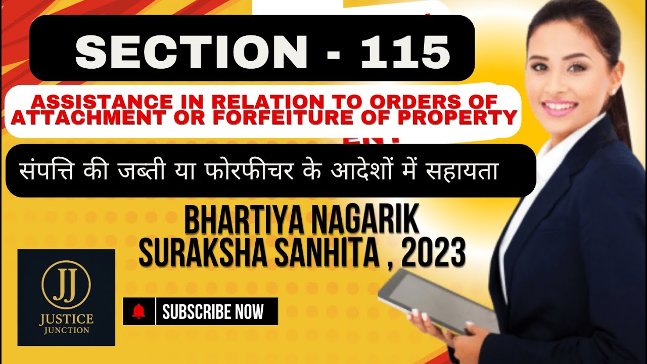 Section 115 BNSS Assistance in relation to orders of Attachment or forfeiture of Property |
