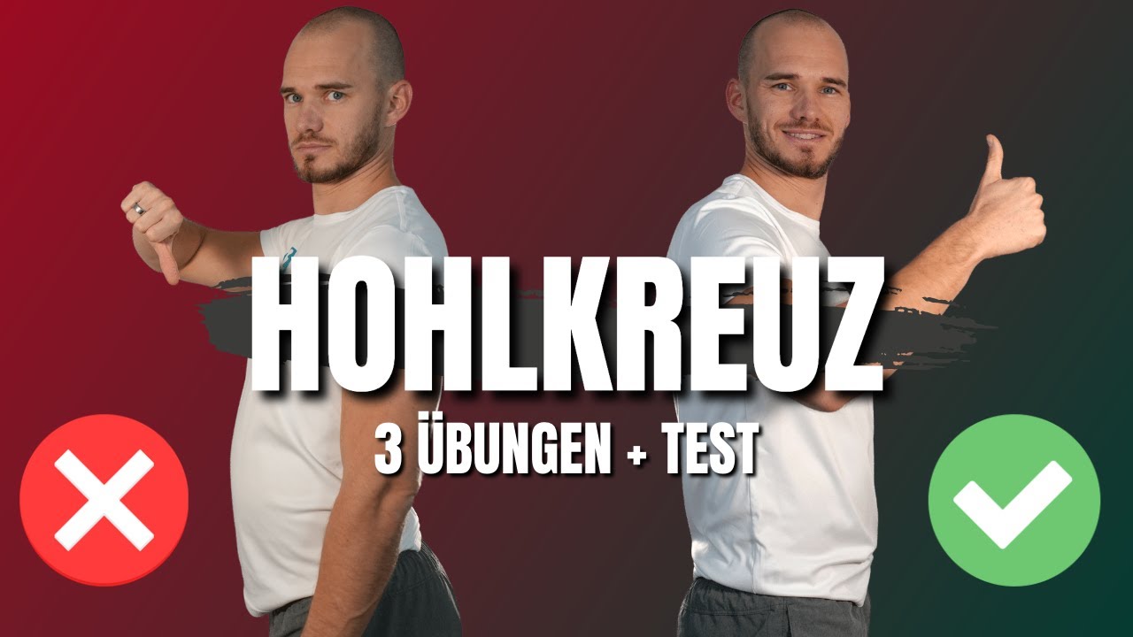 Hohlkreuz wegtrainieren - 3 einfache Tipps!