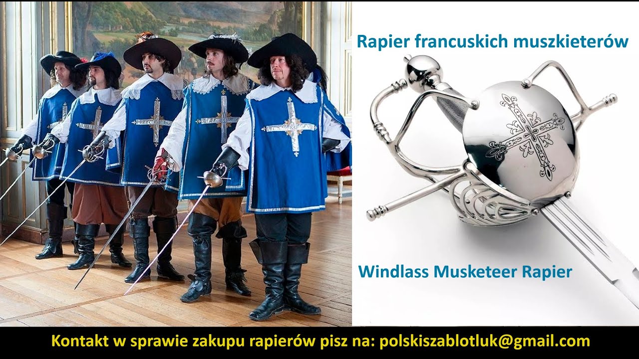 Rapier muszkieterów francuskich - Windlass Musketeer Rapier