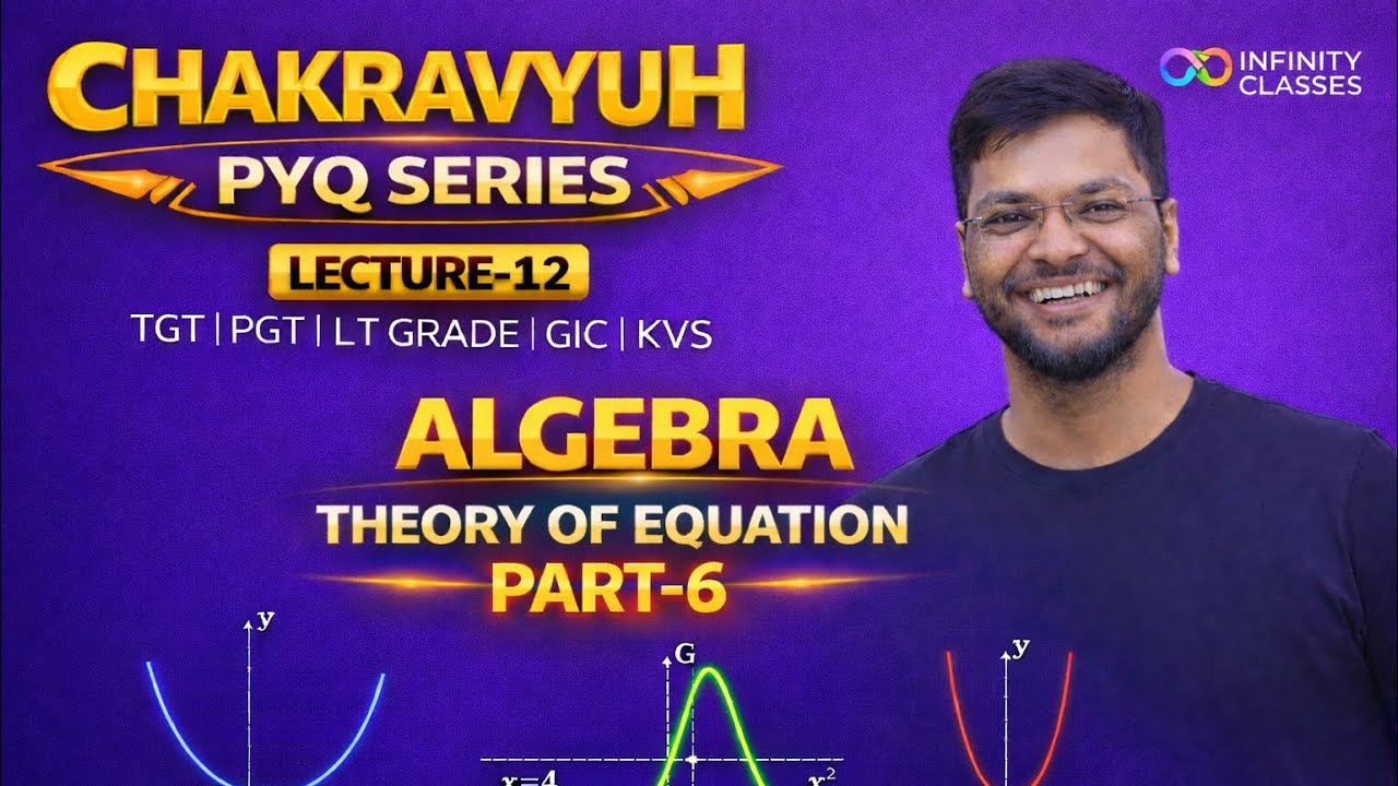 Chakravyuh PYQ Series |Lecture 12 | Theory of Equations |Part 6| TGT, PGT, KVS & GIC|Jitendra Yadav 