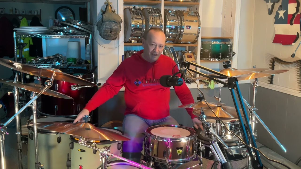 Army green drums return but a replacement tom tom is needed first!